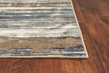 2' X 4' Ivory and Blue Area Rug - Homeroots - Flyclothing LLC