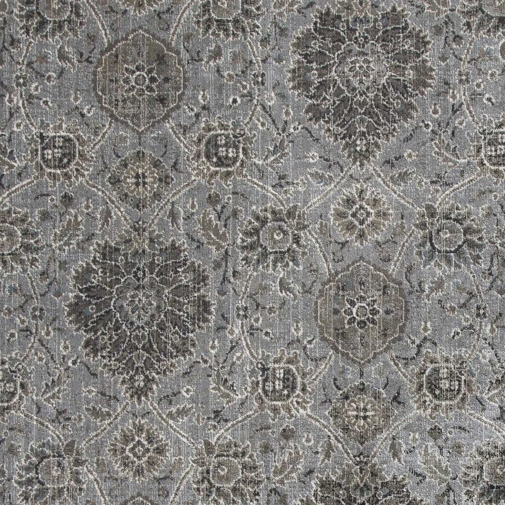 2' X 4' Silver Damask Area Rug - Homeroots - Flyclothing LLC