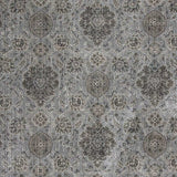2' X 4' Silver Damask Area Rug - Homeroots - Flyclothing LLC