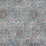 2' X 4' Slate Blue Damask Area Rug - Homeroots - Flyclothing LLC