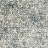 2' X 4' Ivory and Blue Damask Area Rug - Homeroots - Flyclothing LLC