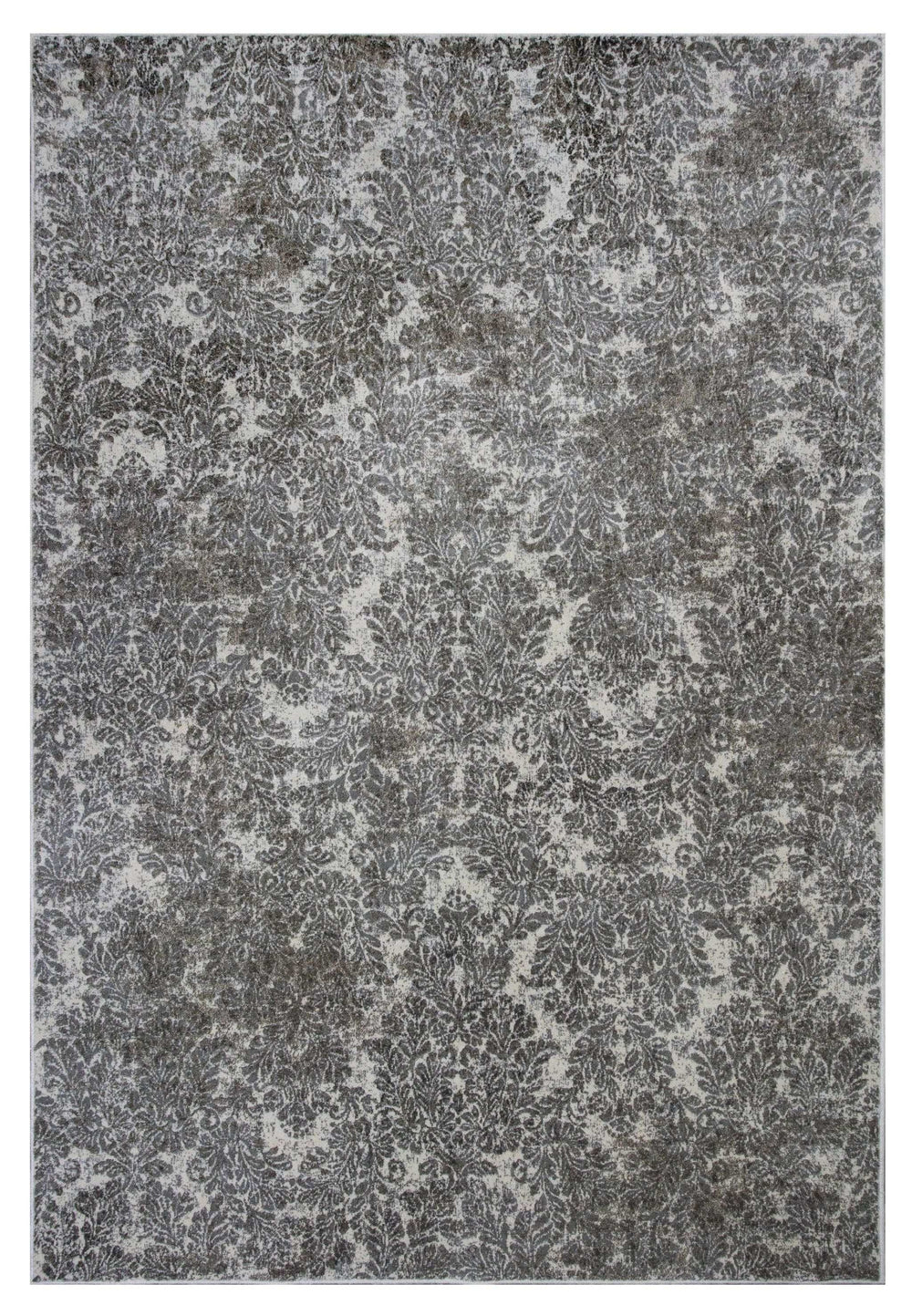 2' X 4' Ivory Damask Area Rug - Homeroots - Flyclothing LLC