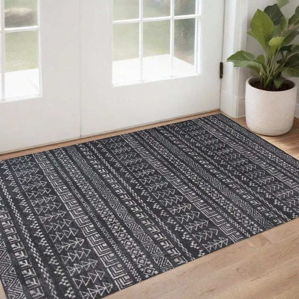 3' X 5' Gray Area Rug - Homeroots - Flyclothing LLC