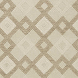 2' X 4' Ivory Diamond Wool Area Rug - Homeroots - Flyclothing LLC