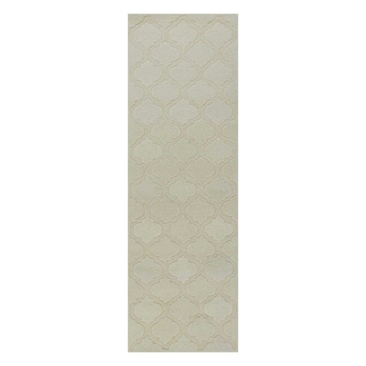 2' X 4' Grey Hand Tufted Geometric Indoor Accent Rug - Homeroots - Flyclothing LLC