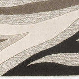 2' X 4' Natural Beige Hand Tufted Abstract Waves Indoor Accent Rug - Homeroots - Flyclothing LLC