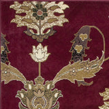 8' Red and Ivory Floral Runner Rug - Homeroots - Flyclothing LLC