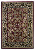 3' X 5' Red Black Machine Woven Floral Traditional Indoor Accent Rug - Homeroots - Flyclothing LLC