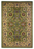 3' X 5' Green Taupe Machine Woven Floral Traditional Indoor Area Rug - Homeroots - Flyclothing LLC