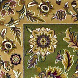 3' X 5' Green Taupe Machine Woven Floral Traditional Indoor Area Rug - Homeroots - Flyclothing LLC