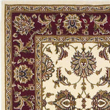 8' Red And Ivory Floral Medallion Runner Rug - Homeroots - Flyclothing LLC