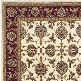 8' Red And Ivory Floral Medallion Runner Rug - Homeroots - Flyclothing LLC
