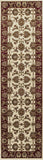 3' X 5' Ivory Red Machine Woven Floral Traditional Indoor Area Rug - Homeroots - Flyclothing LLC