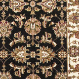 2' X 8' Black Or Ivory Traditional Bordered Rug - Homeroots - Flyclothing LLC
