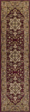 3' X 5' Red Beige Machine Woven Floral Medallion Indoor Area Rug - Homeroots - Flyclothing LLC