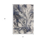 3' X 5' Gray Abstract Area Rug - Homeroots - Flyclothing LLC