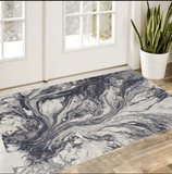 3' X 5' Gray Abstract Area Rug - Homeroots - Flyclothing LLC