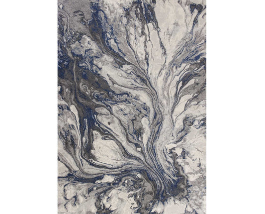3' X 5' Gray Abstract Area Rug - Homeroots - Flyclothing LLC