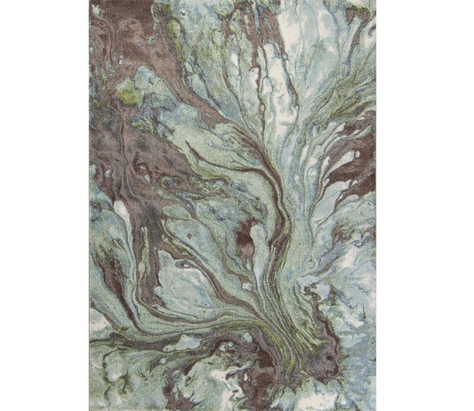 3' X 5' Blue Abstract Area Rug - Homeroots - Flyclothing LLC