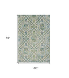 3' X 5' Ivory Ogee Area Rug - Homeroots - Flyclothing LLC