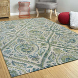 3' X 5' Ivory Ogee Area Rug - Homeroots - Flyclothing LLC