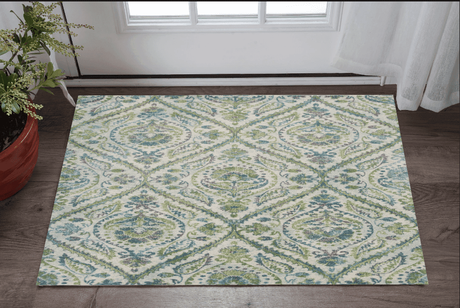 3' X 5' Ivory Ogee Area Rug - Homeroots - Flyclothing LLC