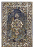 3' X 5' Navy Blue Oriental Area Rug - Homeroots - Flyclothing LLC