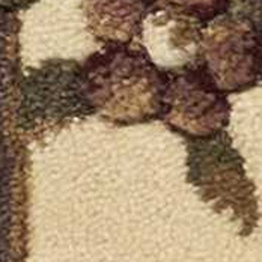 8' Green and Ivory Medallion Runner Rug - Homeroots - Flyclothing LLC