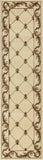 2' X 8' Ivory Fleur De Lis Runner Rug - Homeroots - Flyclothing LLC