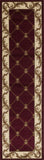 2' X 8' Red Fleur De Lis Runner Rug - Homeroots - Flyclothing LLC