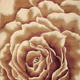 3' X 5' Ivory Machine Woven Hand Carved Oversized Floral Indoor Area Rug - Homeroots - Flyclothing LLC