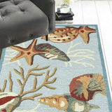 8' Runner Blue Hand Tufted Runner Rug - Homeroots - Flyclothing LLC