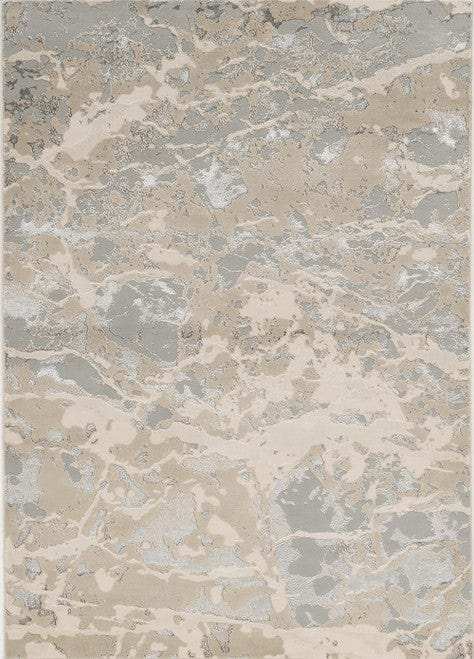 3' X 5' Sand Abstract Area Rug - Homeroots - Flyclothing LLC