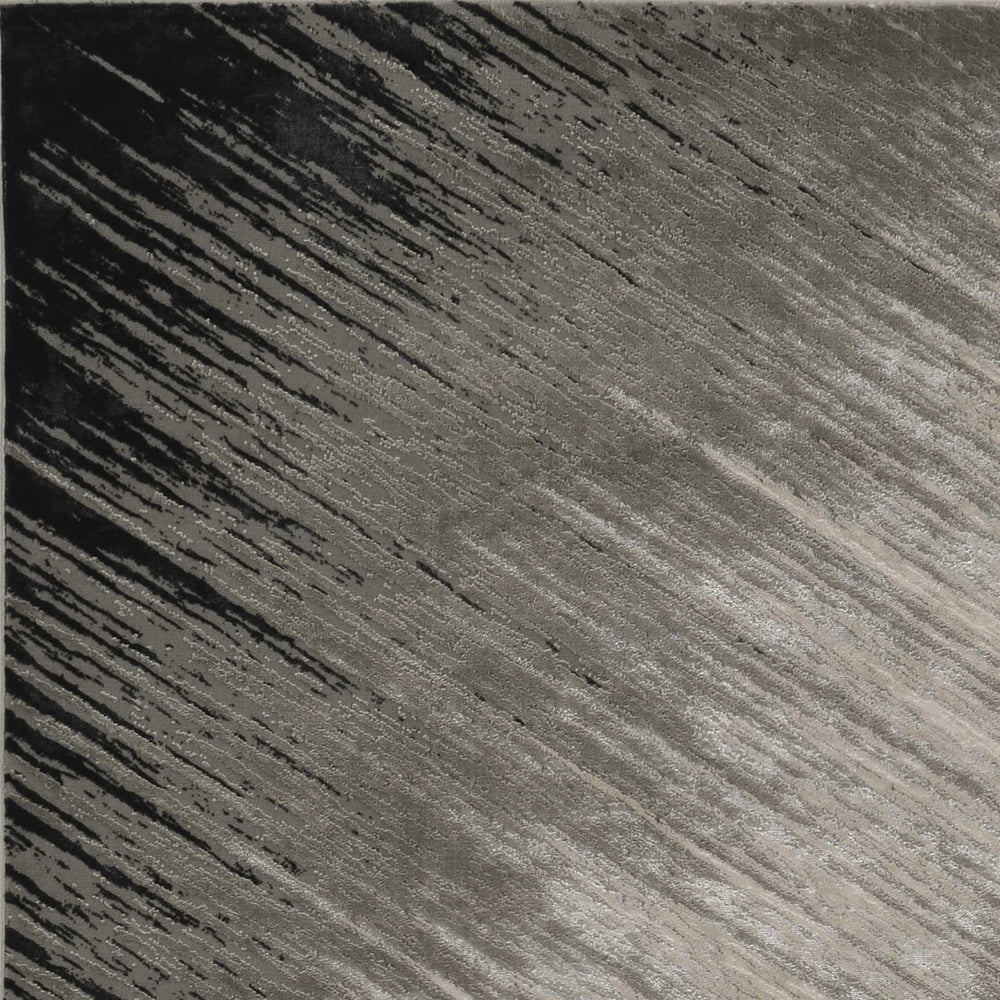 3' X 5' Silver Abstract Area Rug - Homeroots - Flyclothing LLC