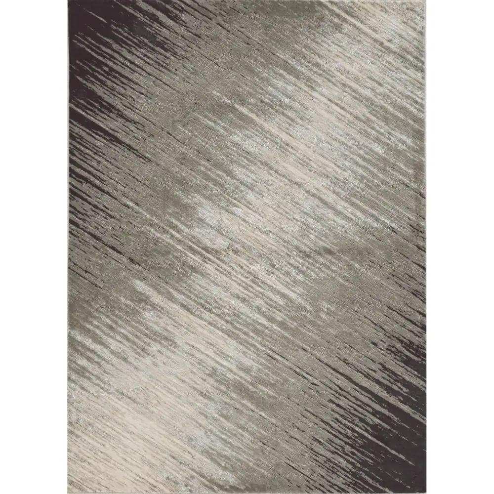 3' X 5' Silver Abstract Area Rug - Homeroots - Flyclothing LLC