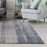 3' X 5' Blue Machine Woven Ombre Indoor Area Rug - Homeroots - Flyclothing LLC