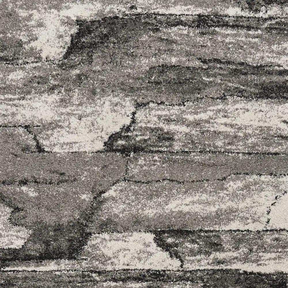 3' X 5' Grey Abstract Design Area Rug - Homeroots - Flyclothing LLC