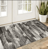 3' X 5' Grey Abstract Design Area Rug - Homeroots - Flyclothing LLC