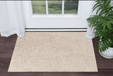 3' X 5' Ivory Geometric Hexagon Wool Area Rug - Homeroots - Flyclothing LLC