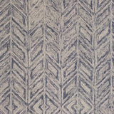 3' X 5' Blue Hand Tufted Herringbone Indoor Area Rug - Homeroots - Flyclothing LLC