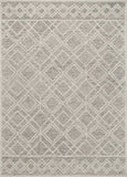 3' X 5' Sand Geometric Diamond Wool Area Rug - Homeroots - Flyclothing LLC