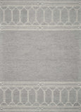 3' X 5' Grey Geometric Pattern Wool Area Rug - Homeroots - Flyclothing LLC