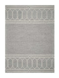 3' X 5' Grey Geometric Pattern Wool Area Rug - Homeroots - Flyclothing LLC