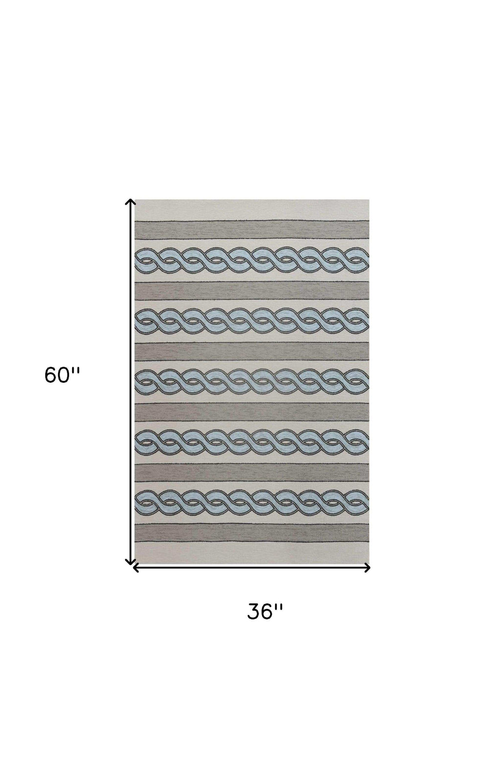 3' X 5' Ivory Hand Hooked Area Rug - Homeroots - Flyclothing LLC