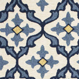3' X 5' Blue Moroccan Handmade Indoor Outdoor Area Rug - Homeroots - Flyclothing LLC
