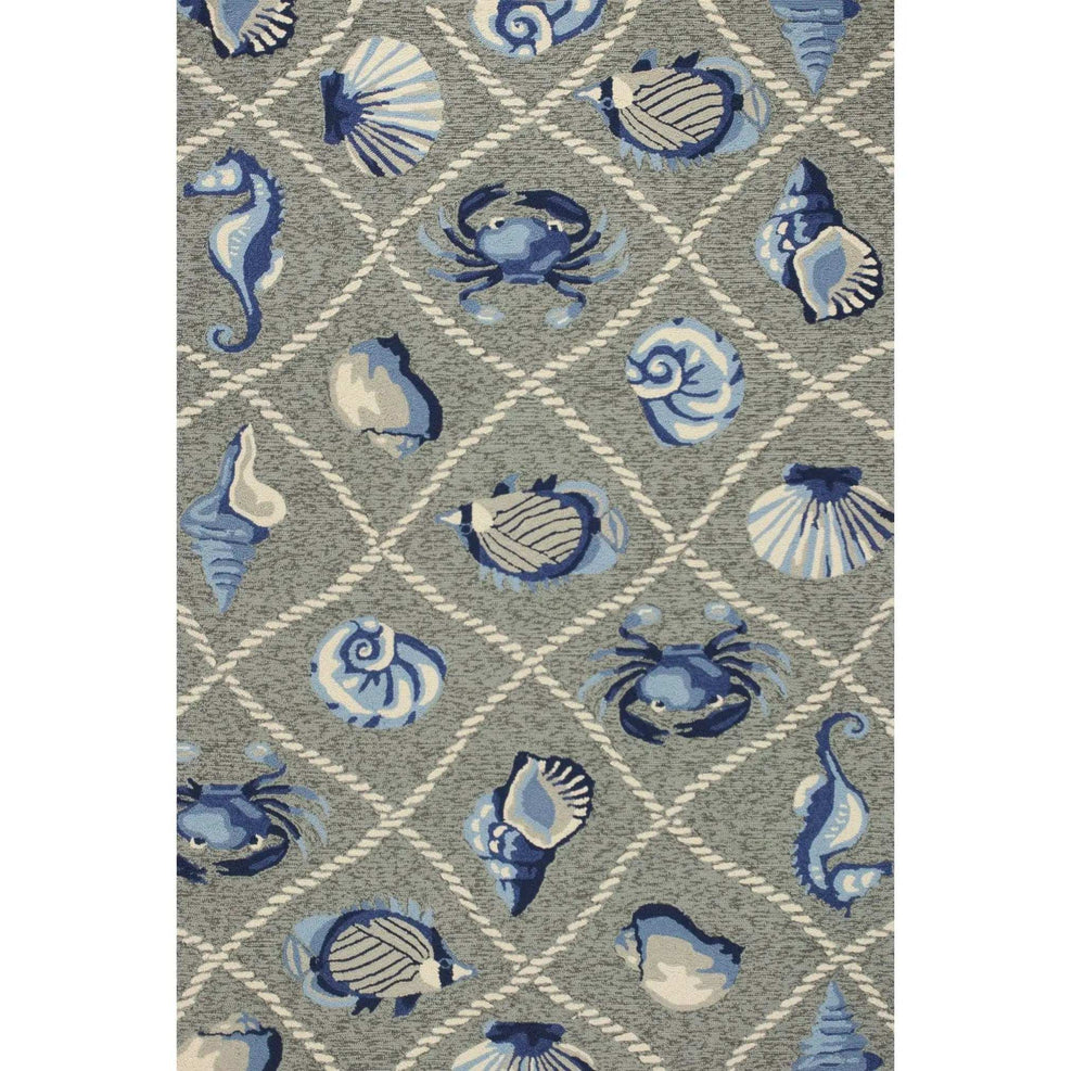 3' X 5' Gray Abstract Handmade Indoor Outdoor Area Rug - Homeroots - Flyclothing LLC