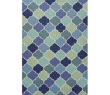 3' X 5' Blue Trellis Hand Tufted Area Rug - Homeroots - Flyclothing LLC