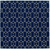 3' X 5' Navy Blue Hand Hooked Area Rug - Homeroots - Flyclothing LLC