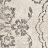 3' X 5' Gray Floral Vines Distressed Area Rug - Homeroots - Flyclothing LLC