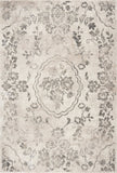 3' X 5' Gray Floral Vines Distressed Area Rug - Homeroots - Flyclothing LLC